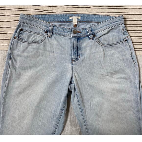 Eileen Fisher Women's Organic Cotton Light Blue Denim Stretch Jeans 4X29 - EUC - Picture 4 of 15